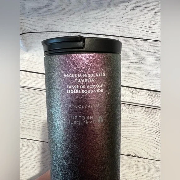 2020 Starbucks Iridescent Purple Ice Oil Slick Stainless Steel Tumbler - Picture 4 of 8